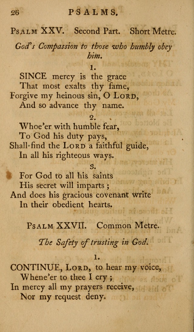 A Collection of Psalms and Hymns for Publick Worship (2nd ed.) page 26