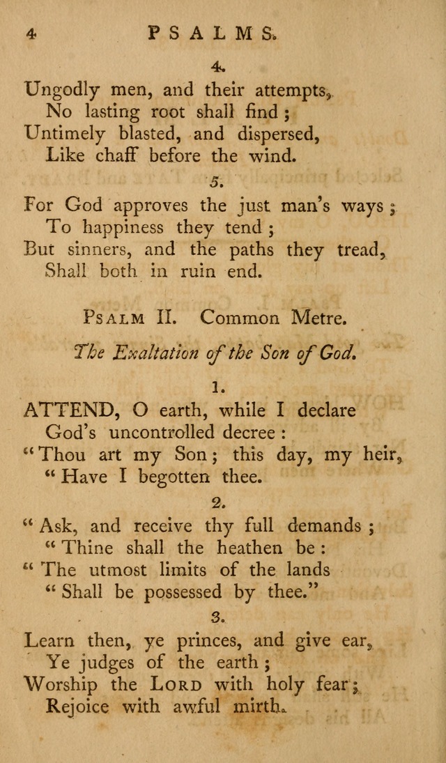 A Collection of Psalms and Hymns for Publick Worship (2nd ed.) page 4