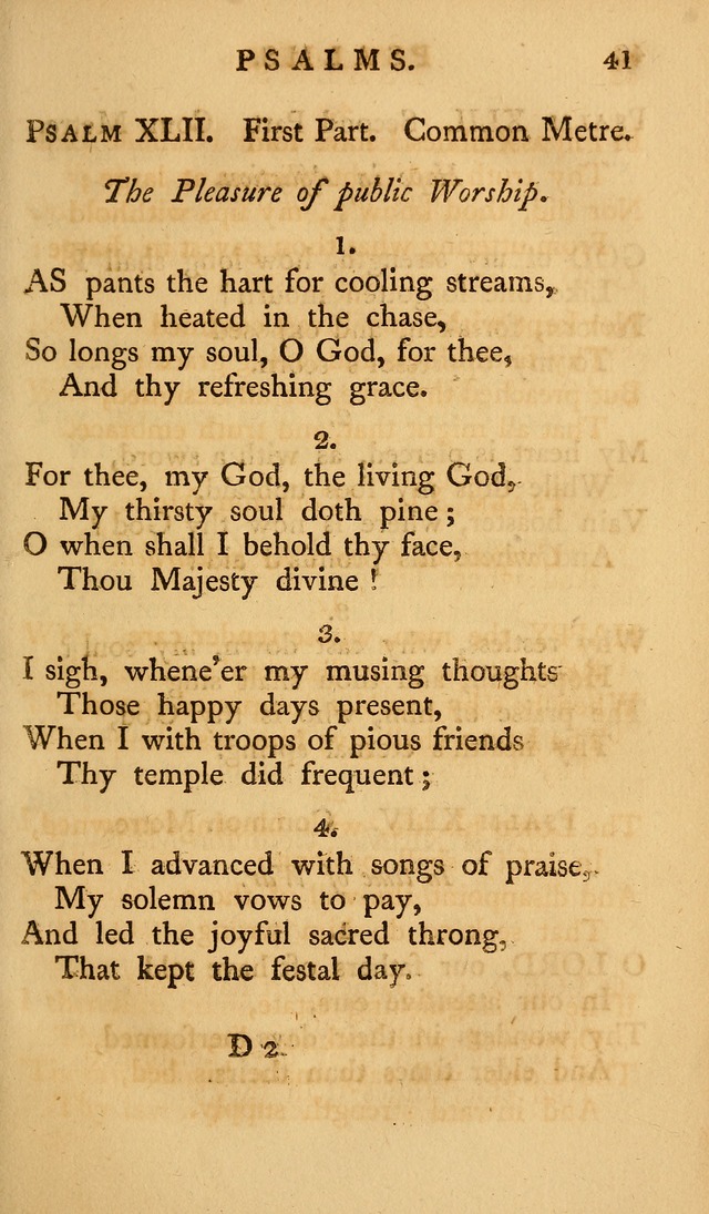 A Collection of Psalms and Hymns for Publick Worship (2nd ed.) page 41