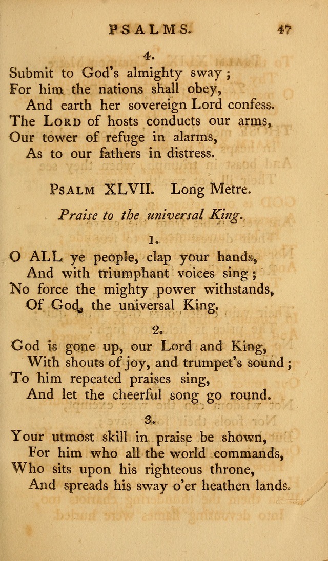 A Collection of Psalms and Hymns for Publick Worship (2nd ed.) page 47