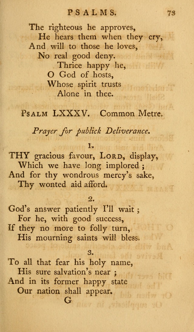 A Collection of Psalms and Hymns for Publick Worship (2nd ed.) page 73