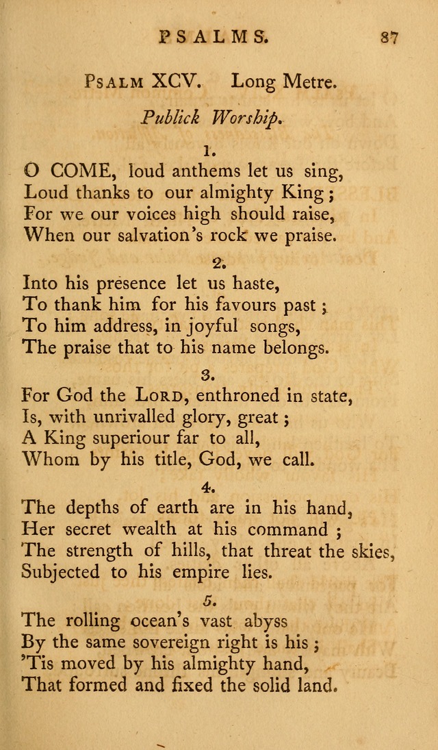 A Collection of Psalms and Hymns for Publick Worship (2nd ed.) page 87