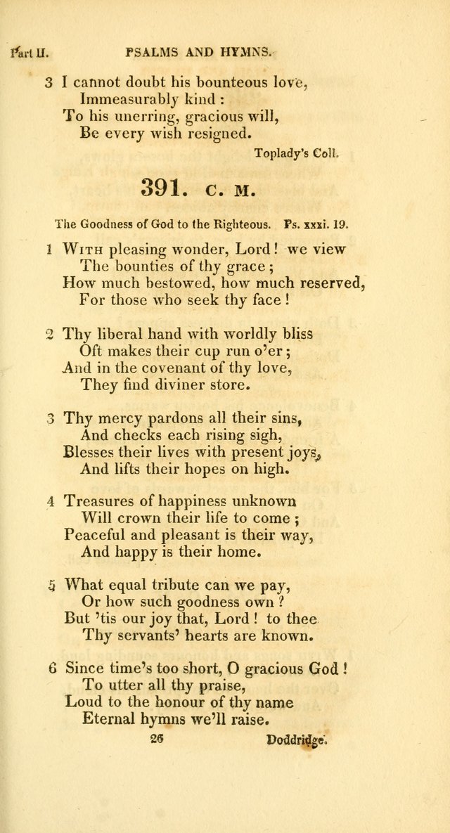 A Collection of Psalms and Hymns, for Social and Private Worship page 308