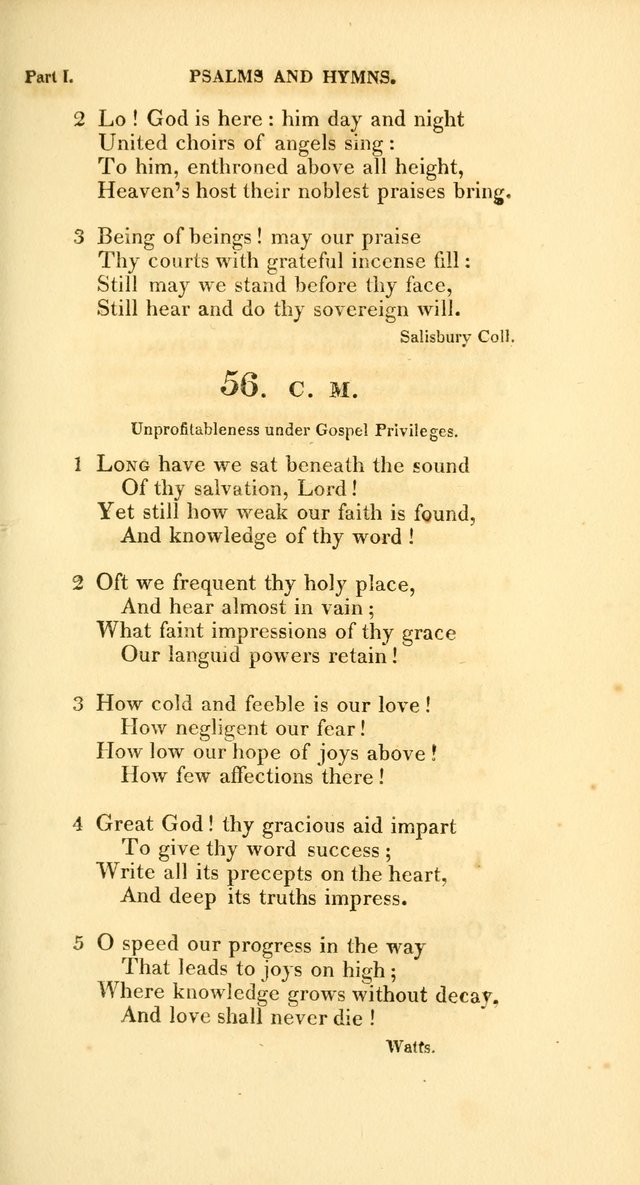 A Collection of Psalms and Hymns, for Social and Private Worship page 58