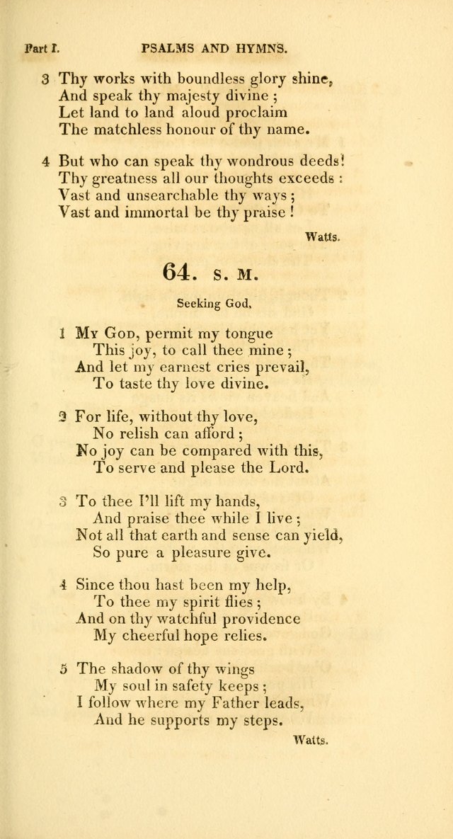 A Collection of Psalms and Hymns, for Social and Private Worship page 64