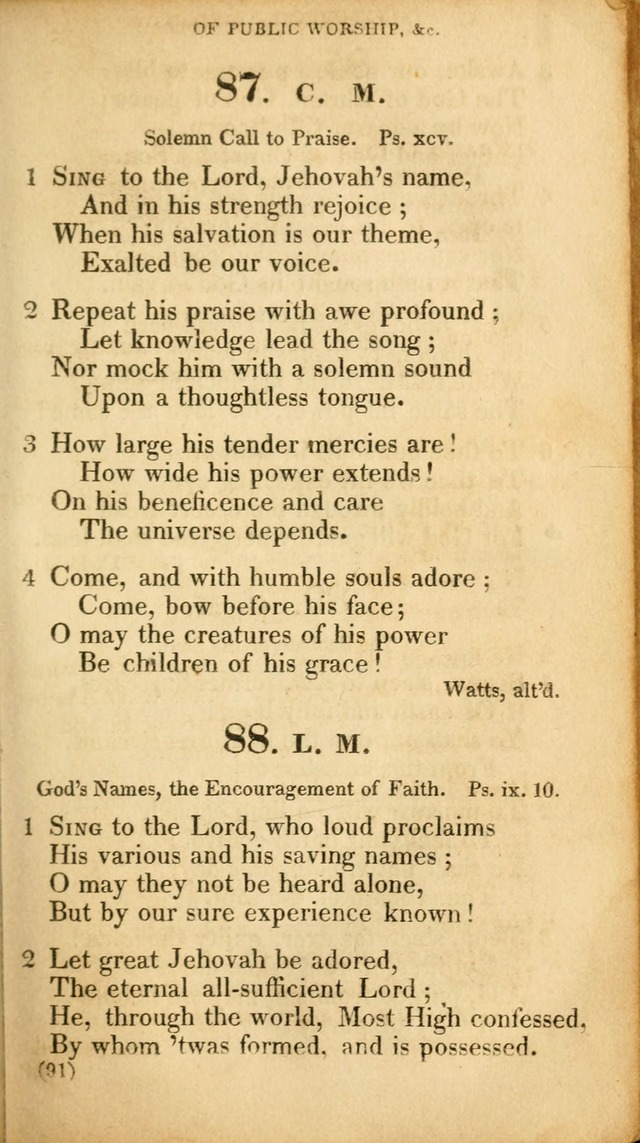 A Collection of Psalms and hymns, for social and private worship page 100