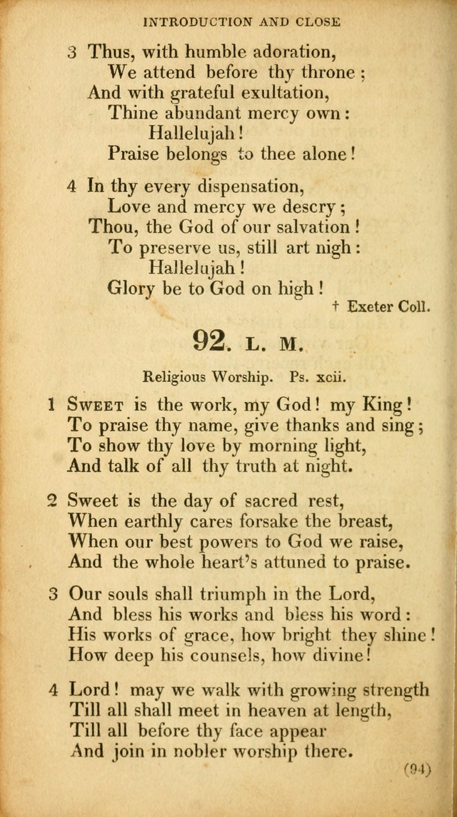 A Collection of Psalms and hymns, for social and private worship page 103
