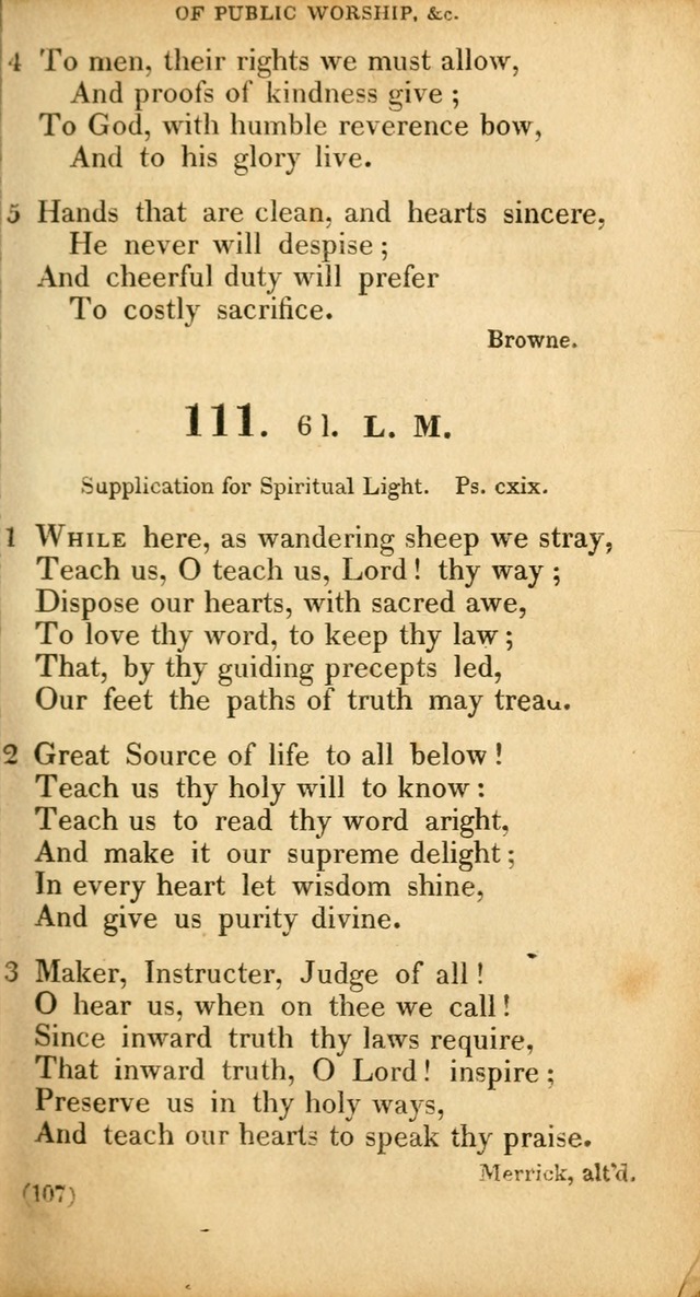 A Collection of Psalms and hymns, for social and private worship page 116