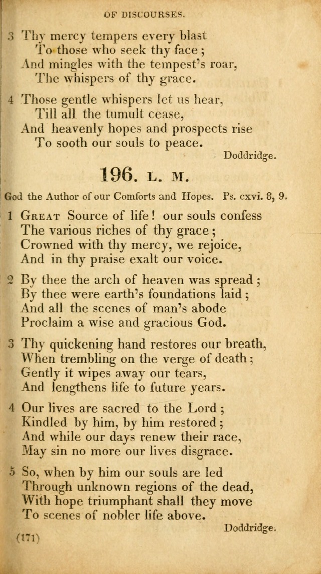 A Collection of Psalms and hymns, for social and private worship page 180