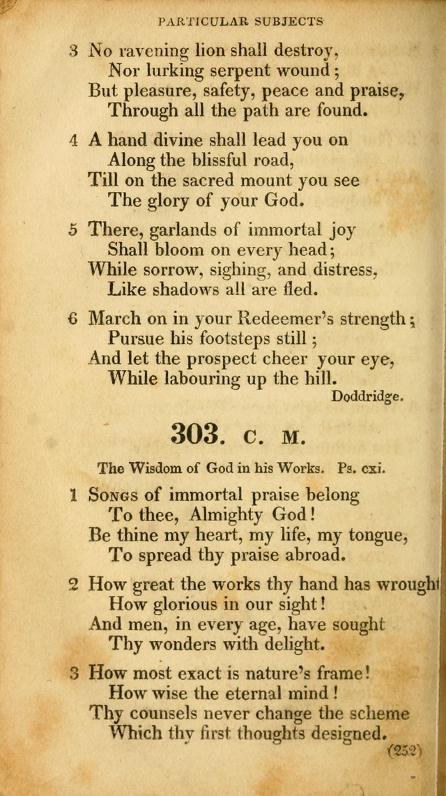 A Collection of Psalms and hymns, for social and private worship page 261