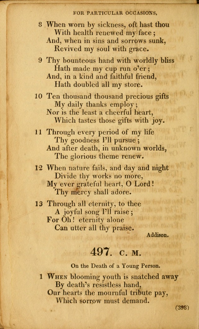 A Collection of Psalms and hymns, for social and private worship page 407