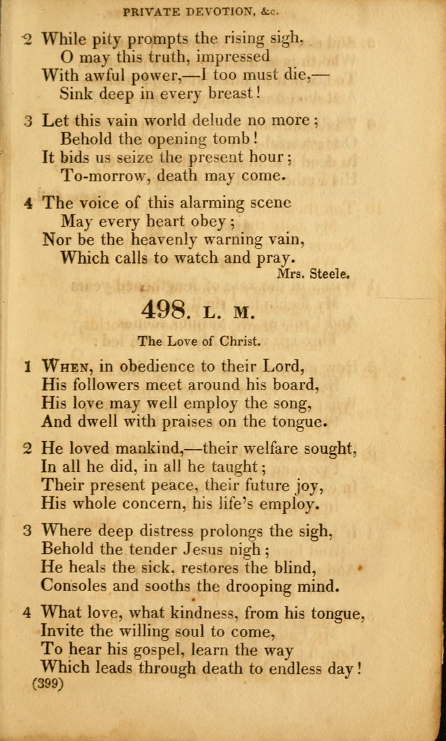 A Collection of Psalms and hymns, for social and private worship page 408