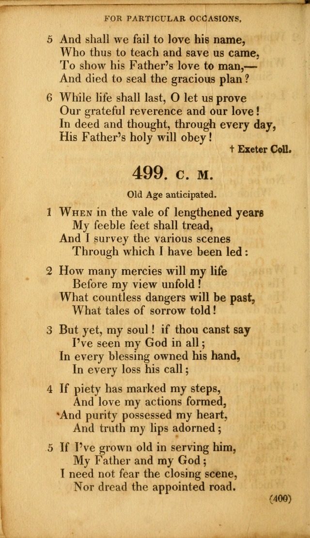 A Collection of Psalms and hymns, for social and private worship page 409
