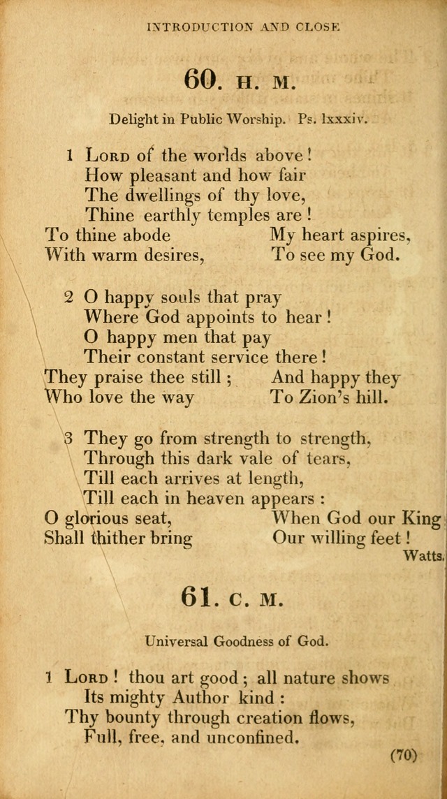 A Collection of Psalms and hymns, for social and private worship page 79