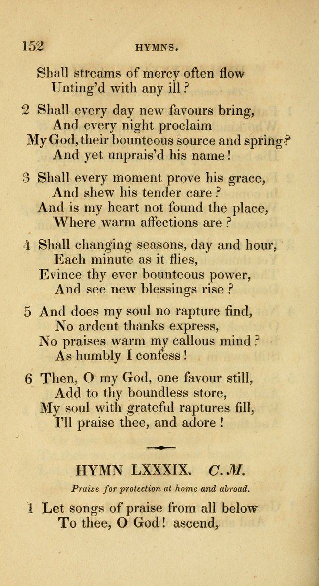 A Collection of Psalms and Hymns for Social and Private Worship page 152