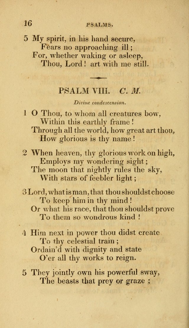 A Collection of Psalms and Hymns for Social and Private Worship page 16