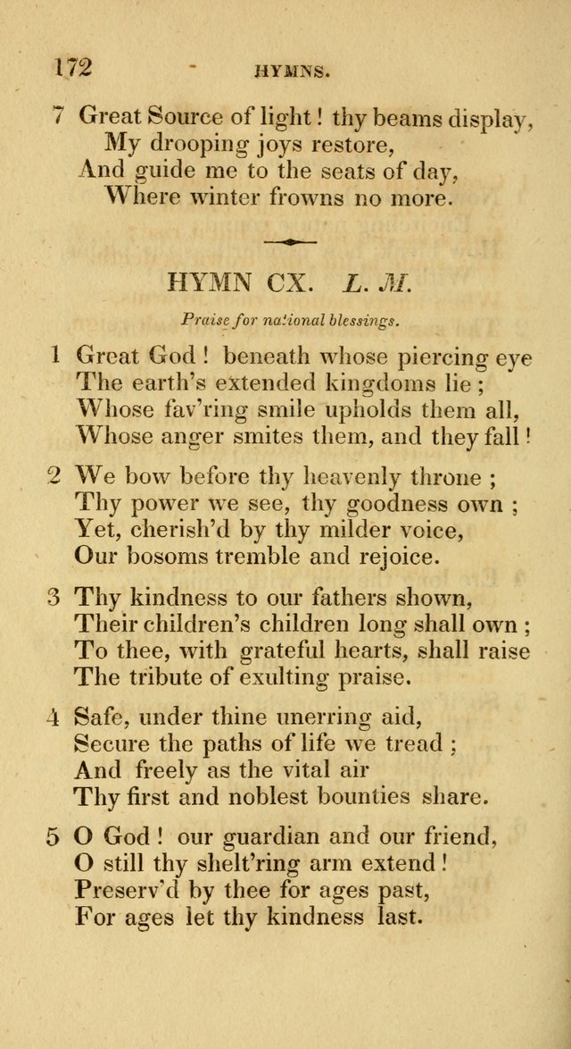 A Collection of Psalms and Hymns for Social and Private Worship page 172