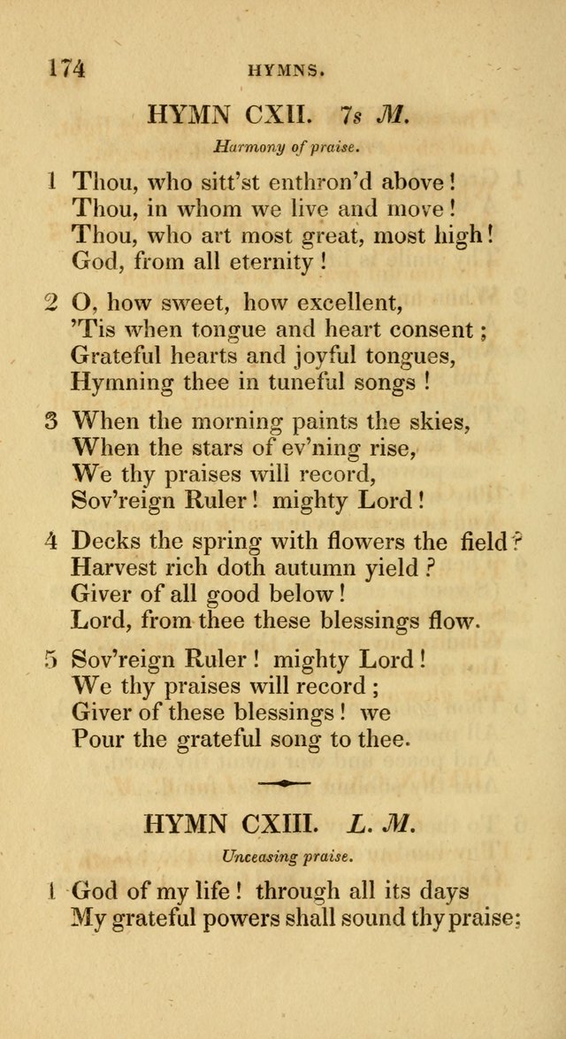 A Collection of Psalms and Hymns for Social and Private Worship page 174