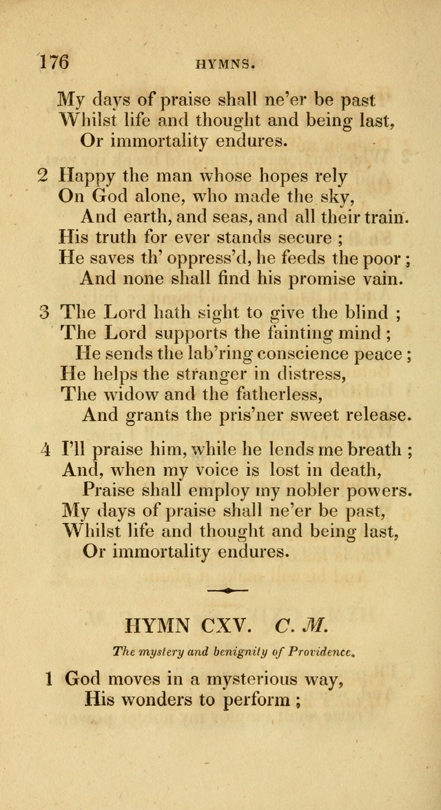 A Collection of Psalms and Hymns for Social and Private Worship page 176