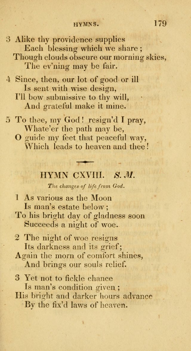A Collection of Psalms and Hymns for Social and Private Worship page 179