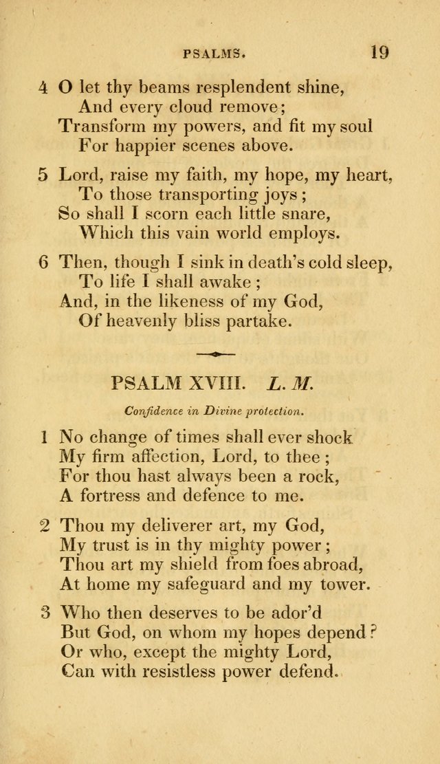 A Collection of Psalms and Hymns for Social and Private Worship page 19