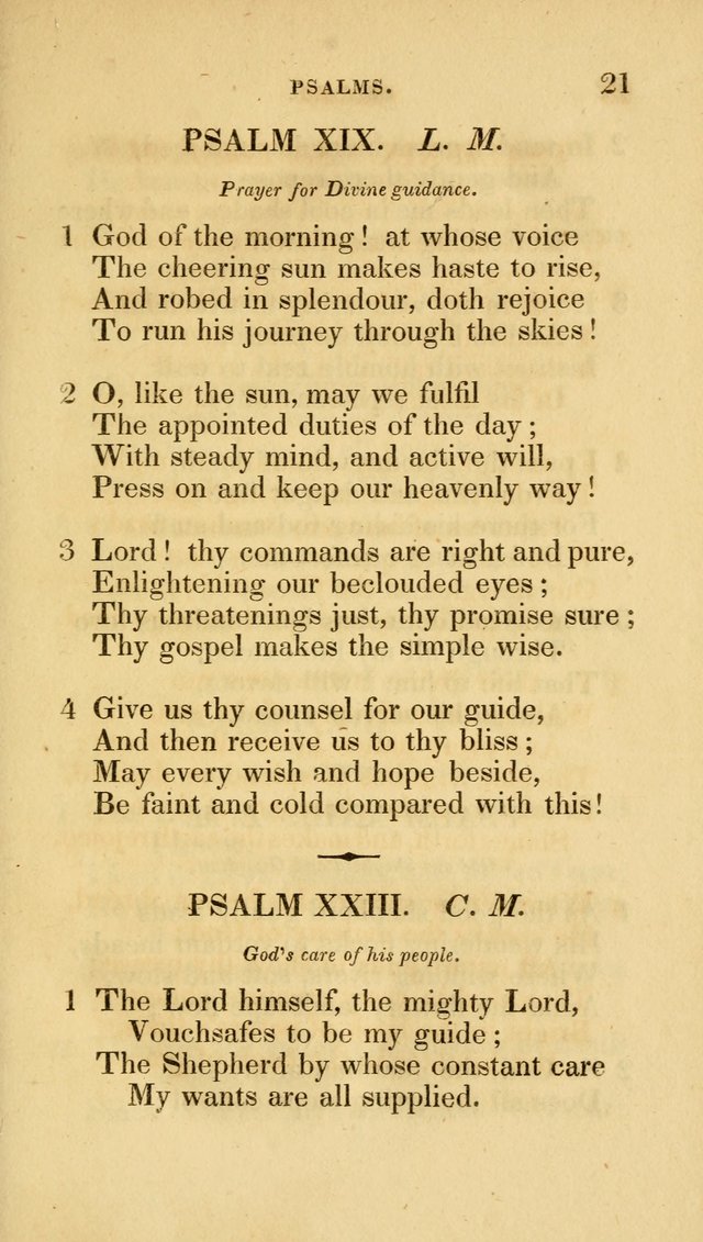 A Collection of Psalms and Hymns for Social and Private Worship page 21