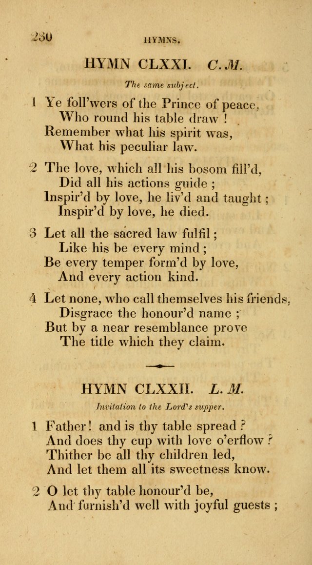 A Collection of Psalms and Hymns for Social and Private Worship page 230