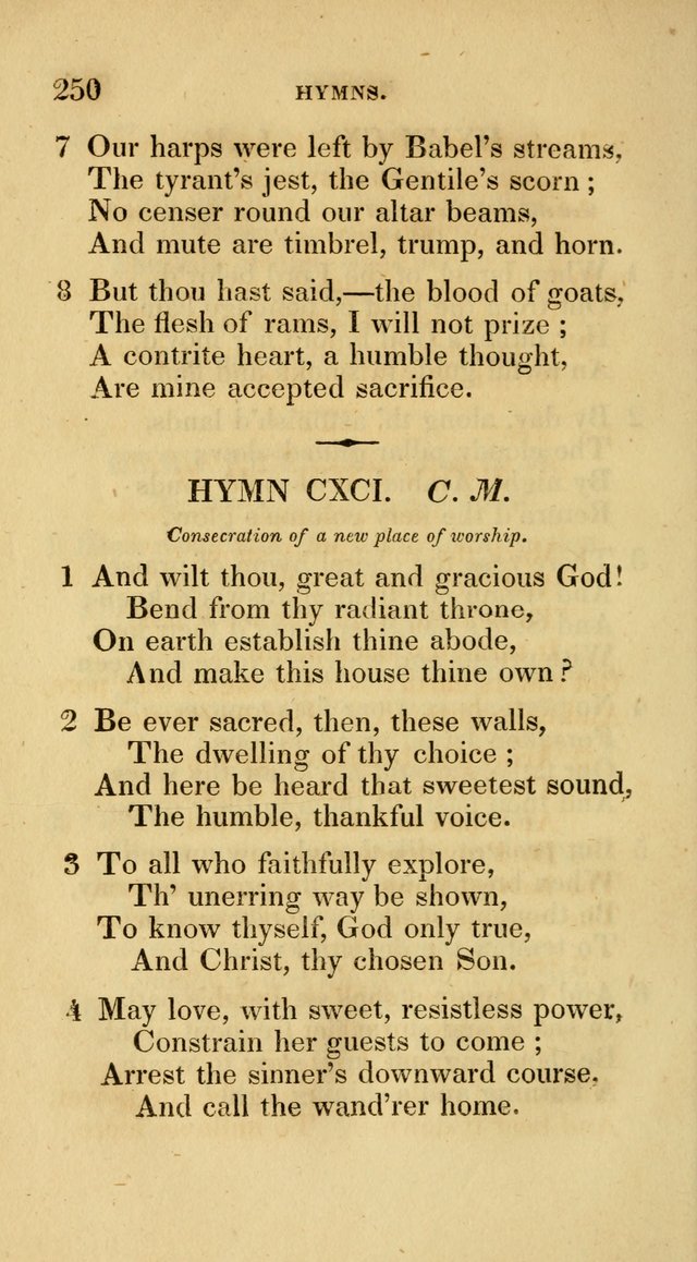 A Collection of Psalms and Hymns for Social and Private Worship page 250