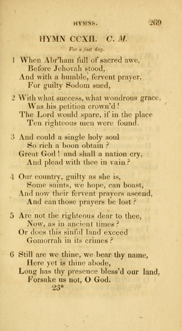 A Collection of Psalms and Hymns for Social and Private Worship page 269