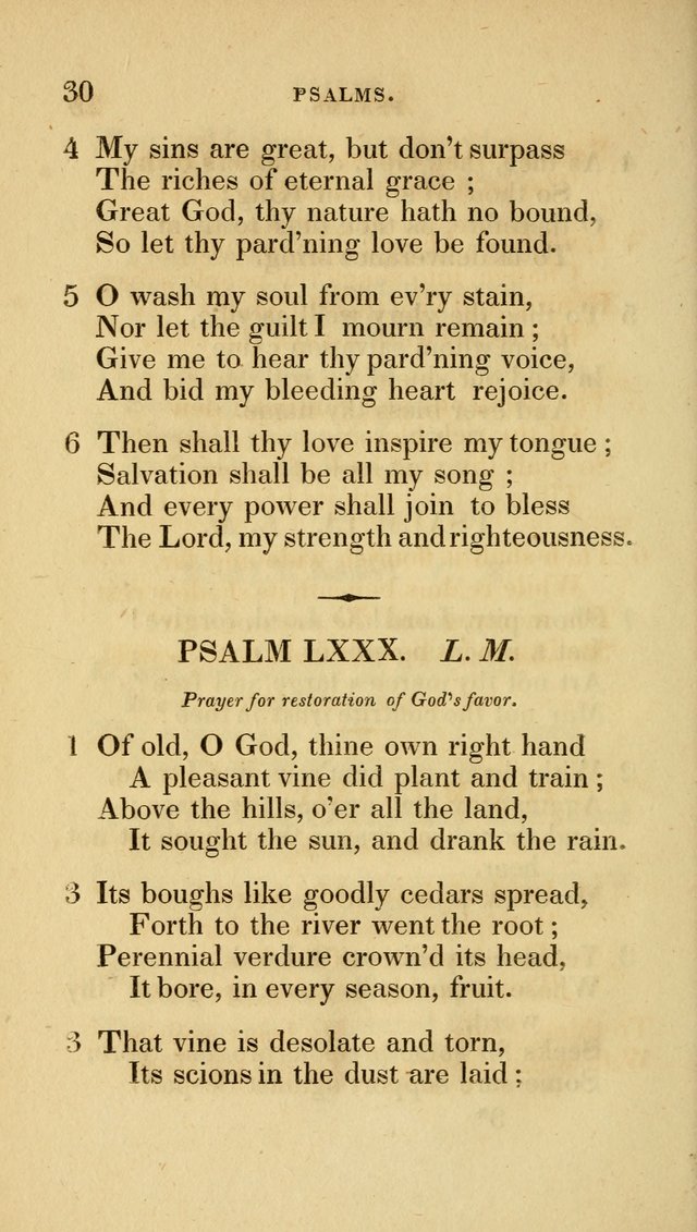A Collection of Psalms and Hymns for Social and Private Worship page 30