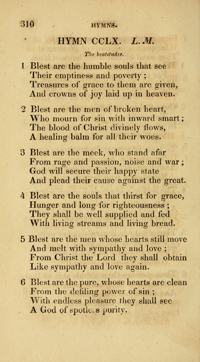 A Collection of Psalms and Hymns for Social and Private Worship page 310