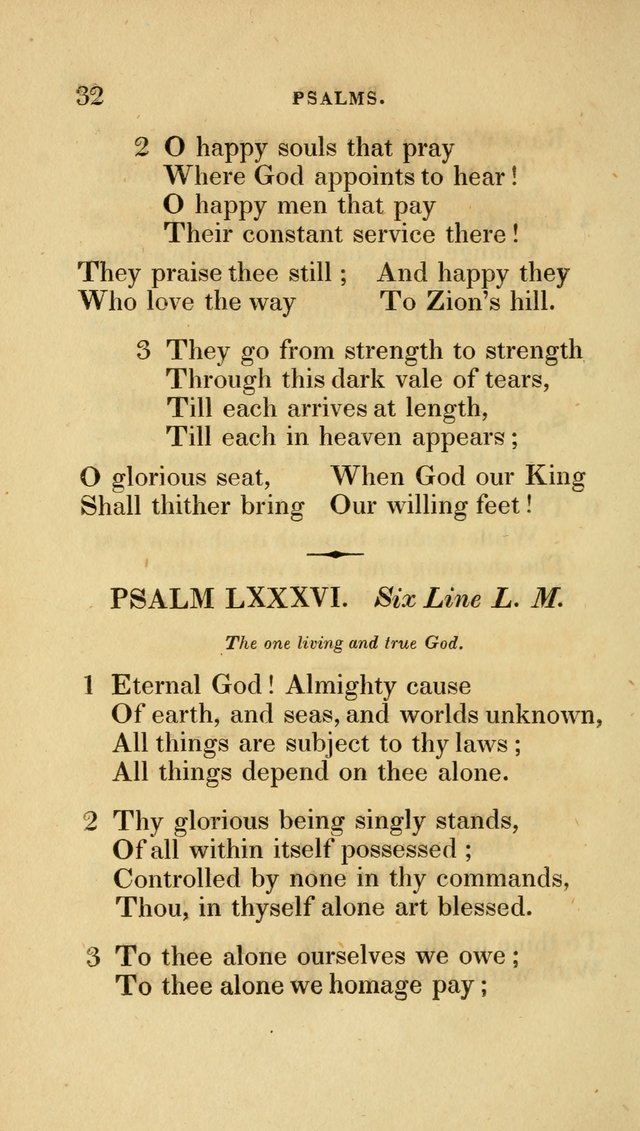 A Collection of Psalms and Hymns for Social and Private Worship page 32