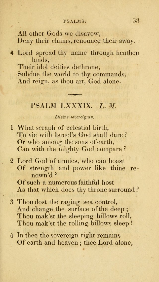 A Collection of Psalms and Hymns for Social and Private Worship page 33