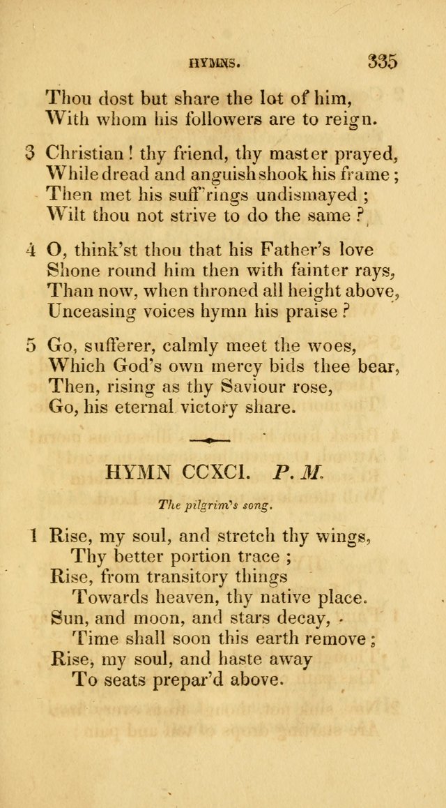 A Collection of Psalms and Hymns for Social and Private Worship page 335