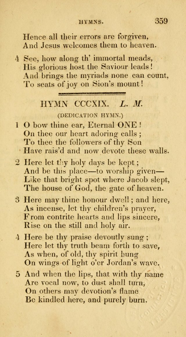 A Collection of Psalms and Hymns for Social and Private Worship page 359