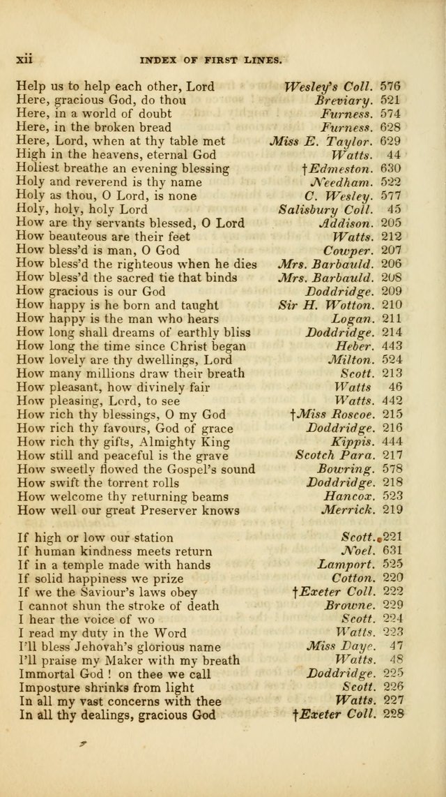 A Collection of Psalms and Hymns, for Social and Private Worship (Rev. ed.  with supplement) page 13