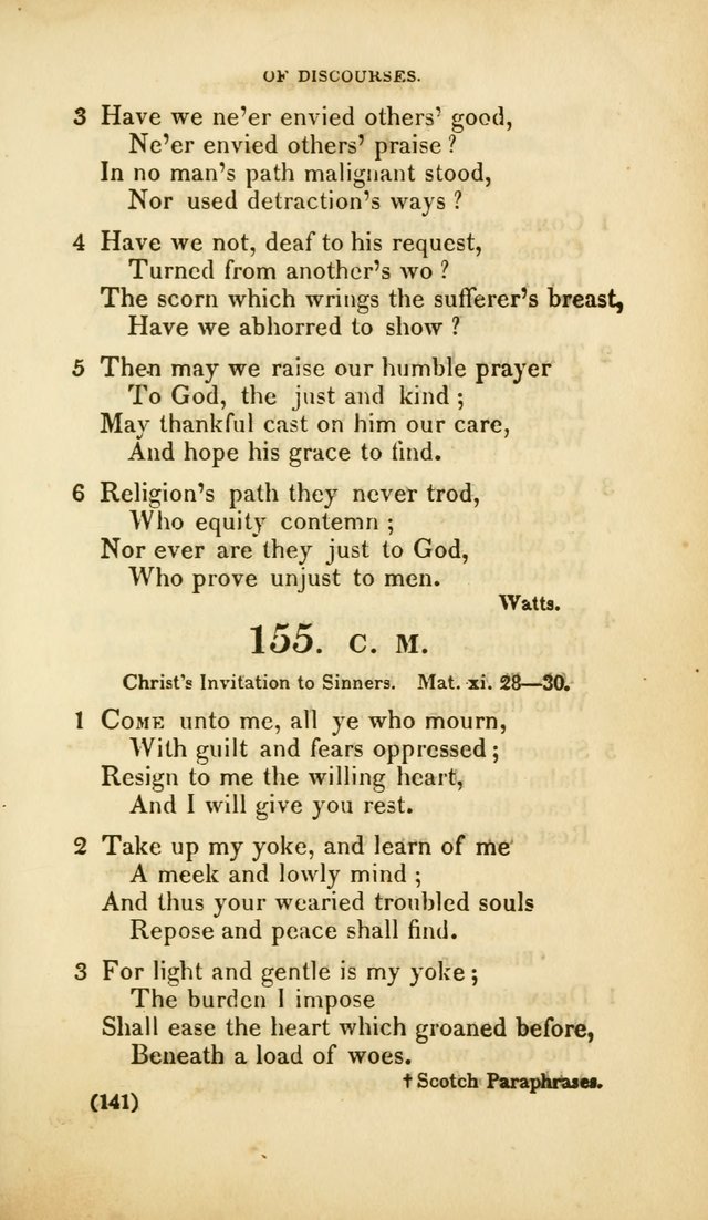 A Collection of Psalms and Hymns, for Social and Private Worship (Rev. ed.  with supplement) page 142