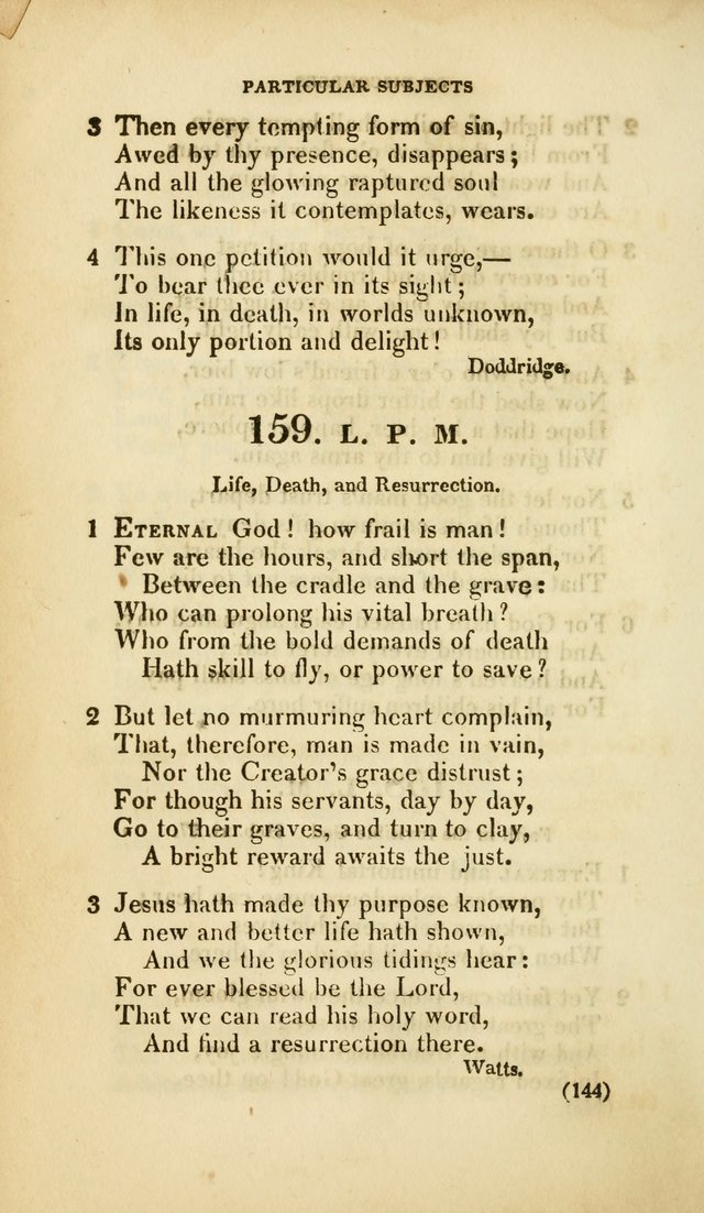 A Collection of Psalms and Hymns, for Social and Private Worship (Rev. ed.  with supplement) page 145