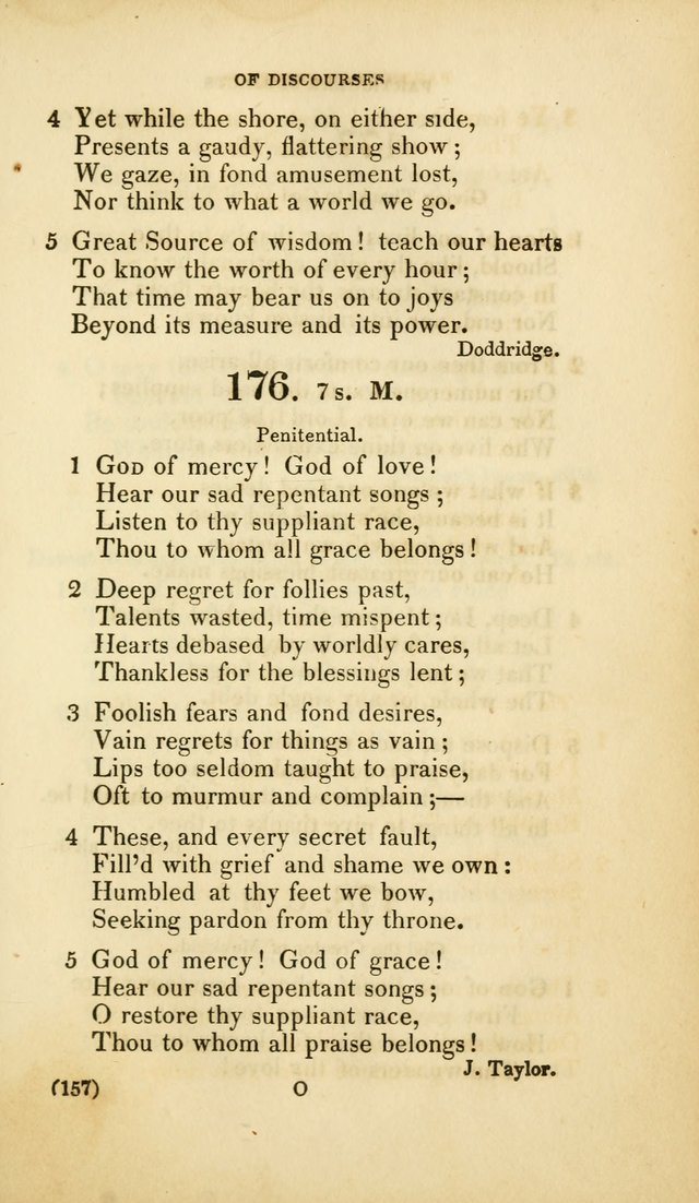 A Collection of Psalms and Hymns, for Social and Private Worship (Rev. ed.  with supplement) page 158