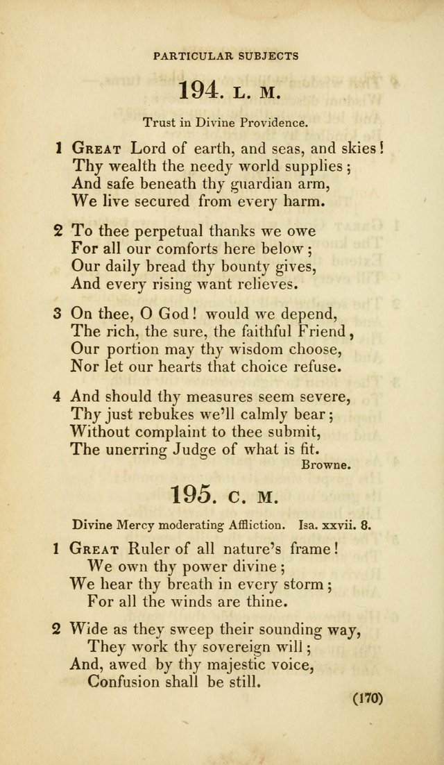 A Collection of Psalms and Hymns, for Social and Private Worship (Rev. ed.  with supplement) page 171