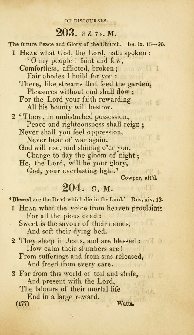 A Collection of Psalms and Hymns, for Social and Private Worship (Rev. ed.  with supplement) page 178