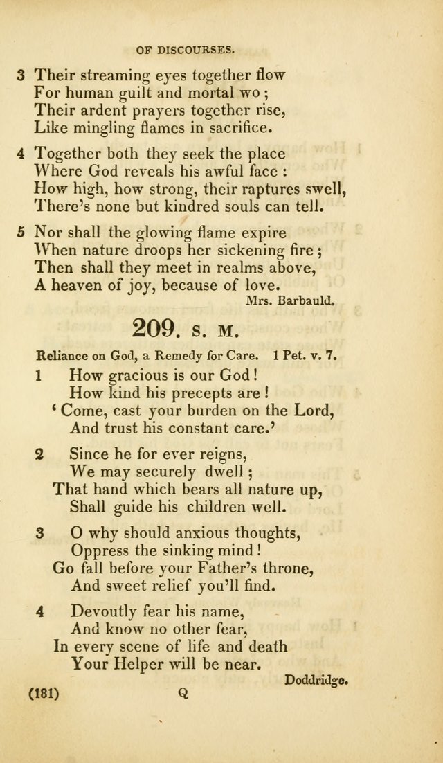 A Collection of Psalms and Hymns, for Social and Private Worship (Rev. ed.  with supplement) page 182
