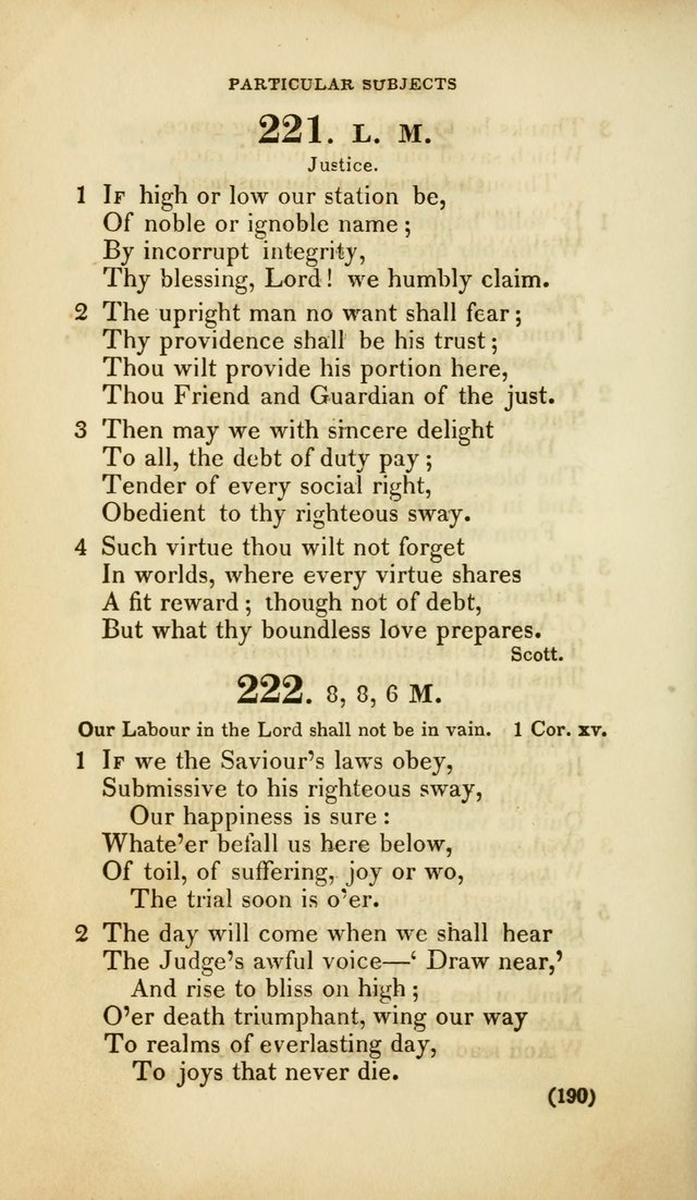 A Collection of Psalms and Hymns, for Social and Private Worship (Rev. ed.  with supplement) page 191