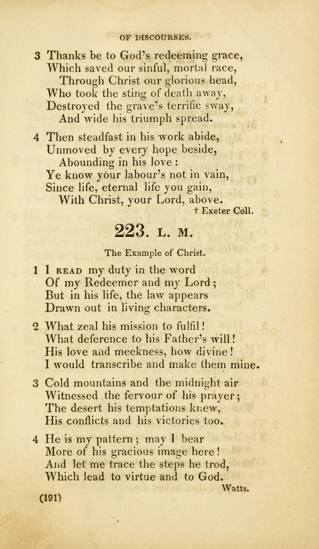 A Collection of Psalms and Hymns, for Social and Private Worship (Rev. ed.  with supplement) page 192