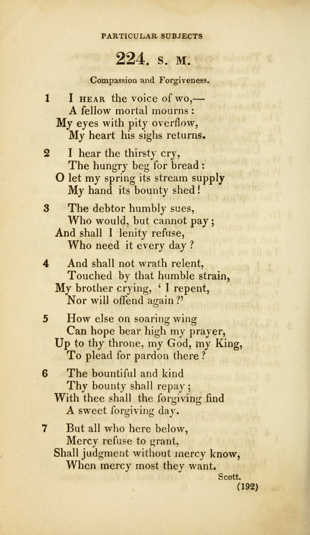 A Collection of Psalms and Hymns, for Social and Private Worship (Rev. ed.  with supplement) page 193