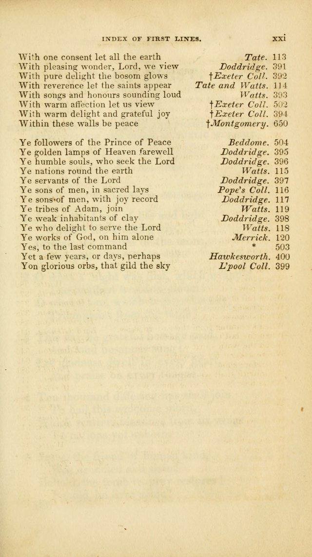 A Collection of Psalms and Hymns, for Social and Private Worship (Rev. ed.  with supplement) page 22