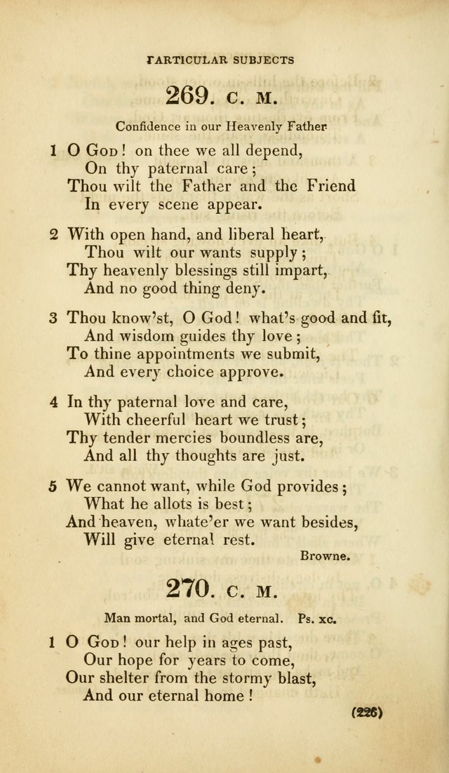 A Collection of Psalms and Hymns, for Social and Private Worship (Rev. ed.  with supplement) page 227