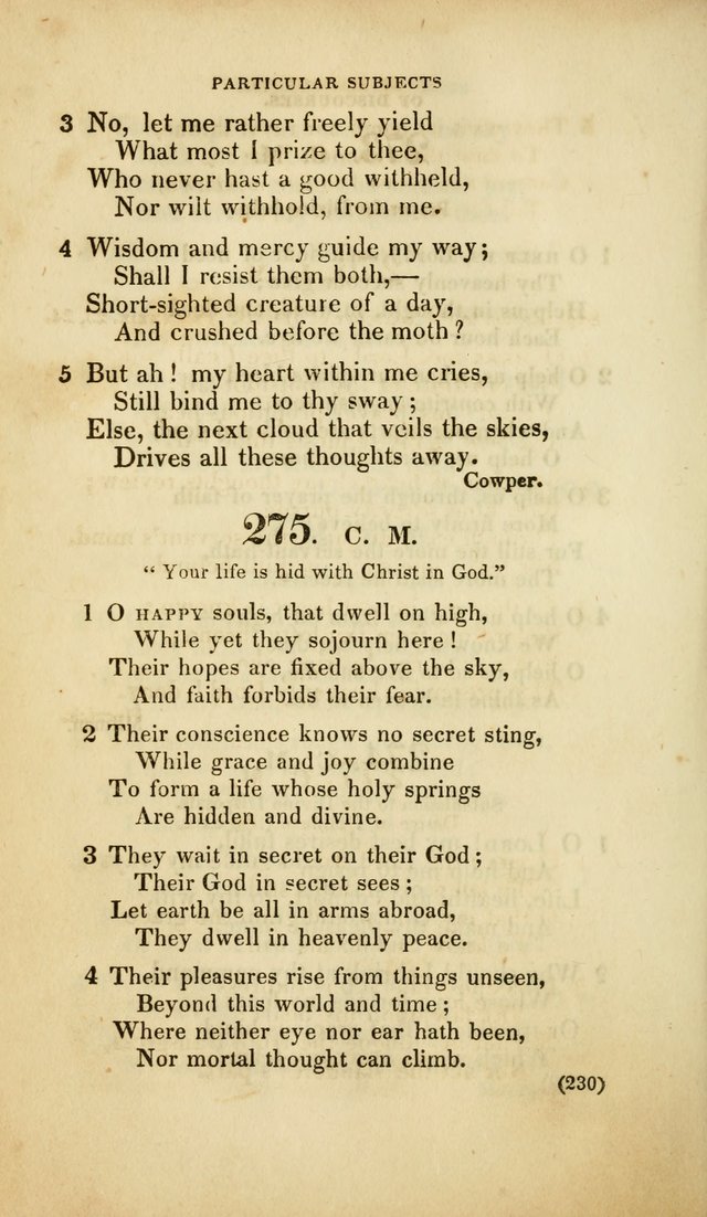 A Collection of Psalms and Hymns, for Social and Private Worship (Rev. ed.  with supplement) page 231