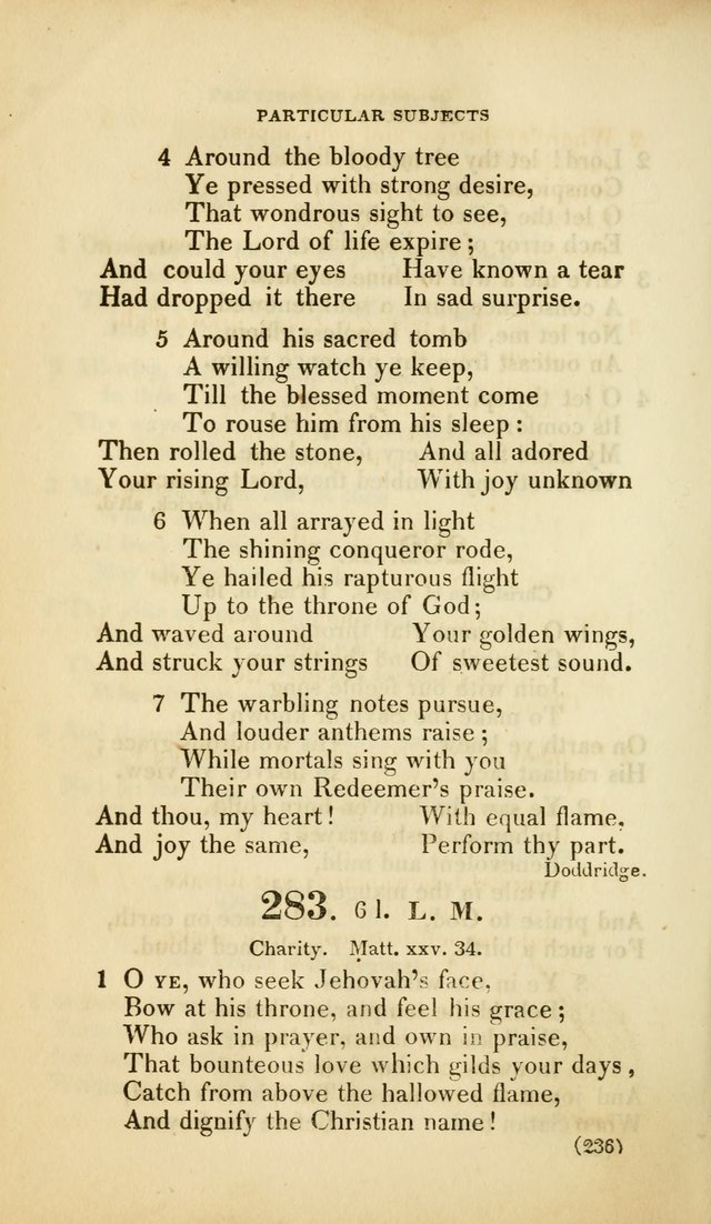 A Collection of Psalms and Hymns, for Social and Private Worship (Rev. ed.  with supplement) page 237