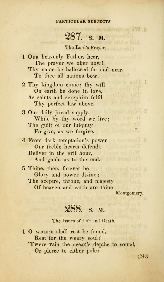 A Collection of Psalms and Hymns, for Social and Private Worship (Rev. ed.  with supplement) page 241